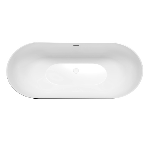 Ванна акриловая Grossman Classic GR-2502MB 160х80 отдельностоящая овальная с ножками - фото 3